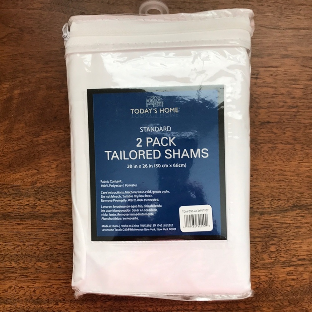 NEW Today’s Home Two Standard Tailored Shams